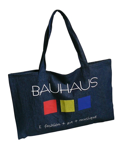 Borsa in cotone jeans Bauhaus